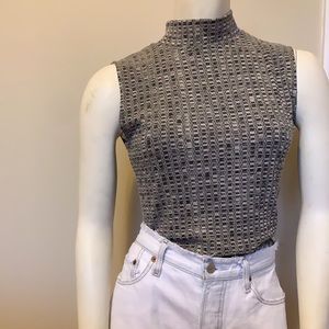 Gray and white bodysuit